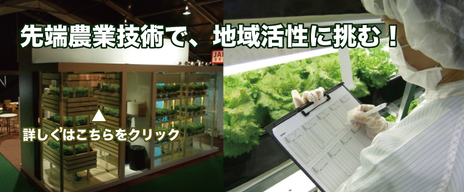 植物工場導入、お任せください。
