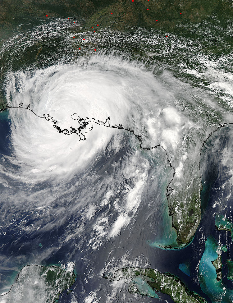 国際宇宙ステーションから撮影した巨大ハリケーンIsaacが物凄い