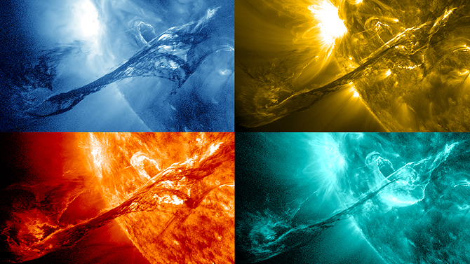 この圧倒的なエネルギーの爆発を見よ NASAが捉えた太陽の姿が凄い