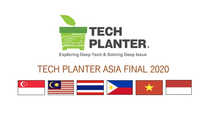 東南アジア6カ国から選抜された12のディープテックチームが集結：TECH PLANTER ASIA FINAL 2020を11月28日（土）に開催