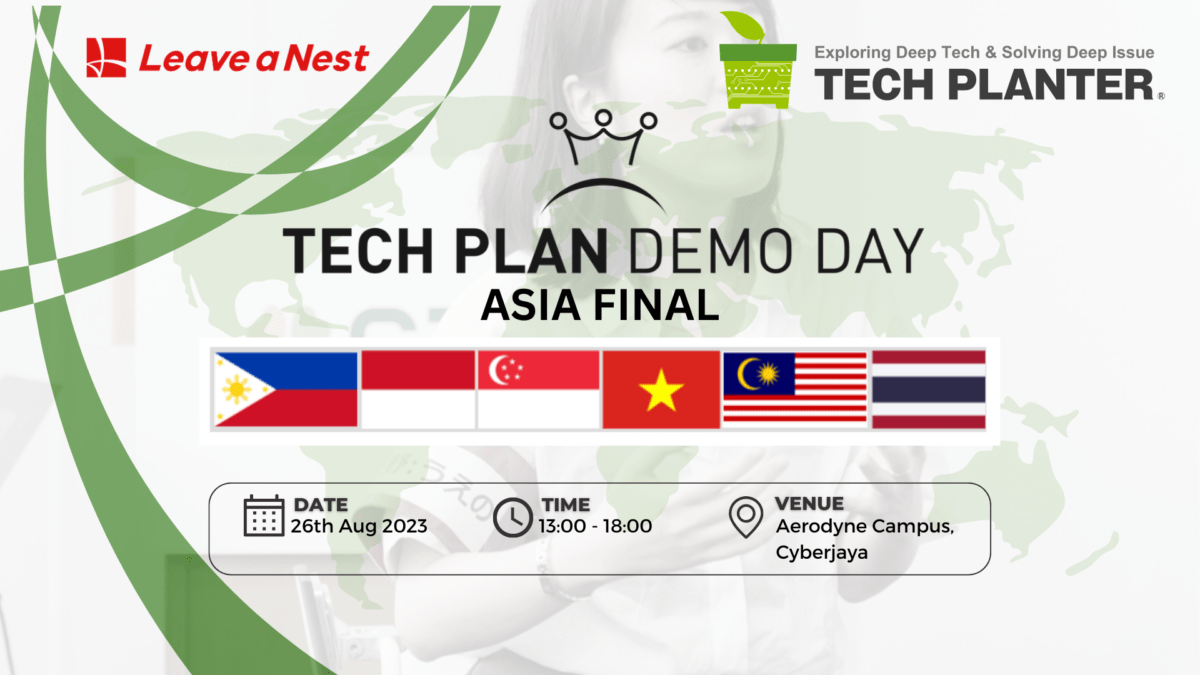 TECH PLANTER ASIA FINAL 2023を開催：東南アジア6カ国から選抜された12のディープテックチームがマレーシアに集結