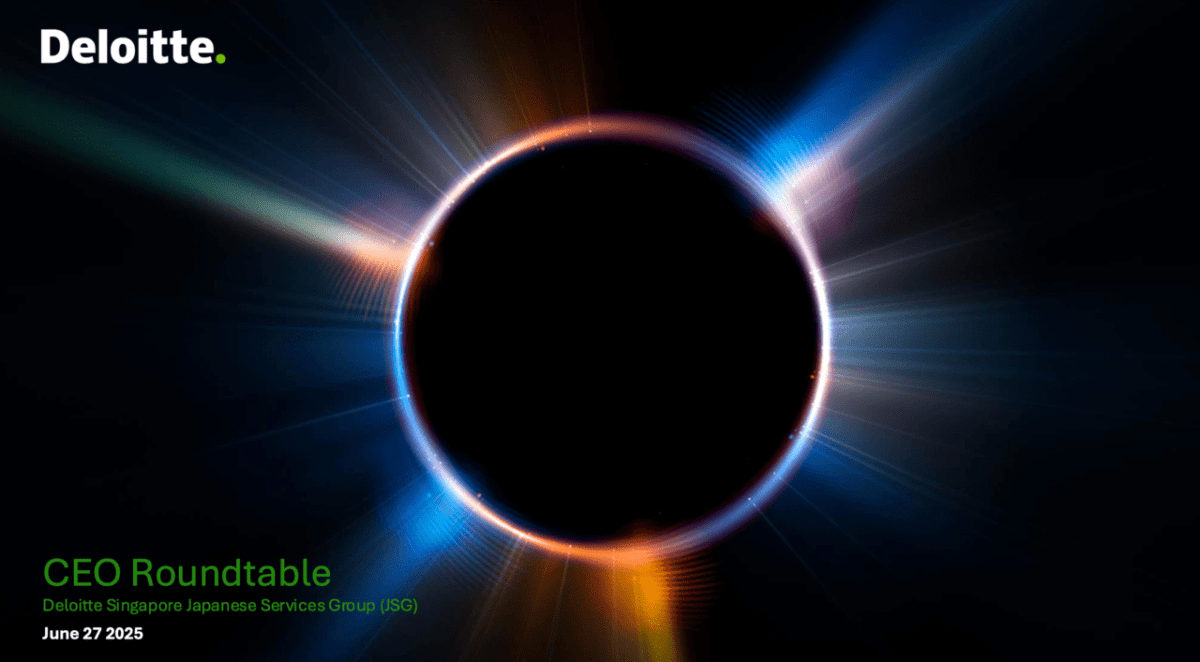 Deloitte Southeast Asia Japanese Services and Group (JSG) がCEO Roundtableをシンガポールにて初開催、 株式会社リバネス 代表取締役グループCEO 丸 幸弘が基調講演として登壇