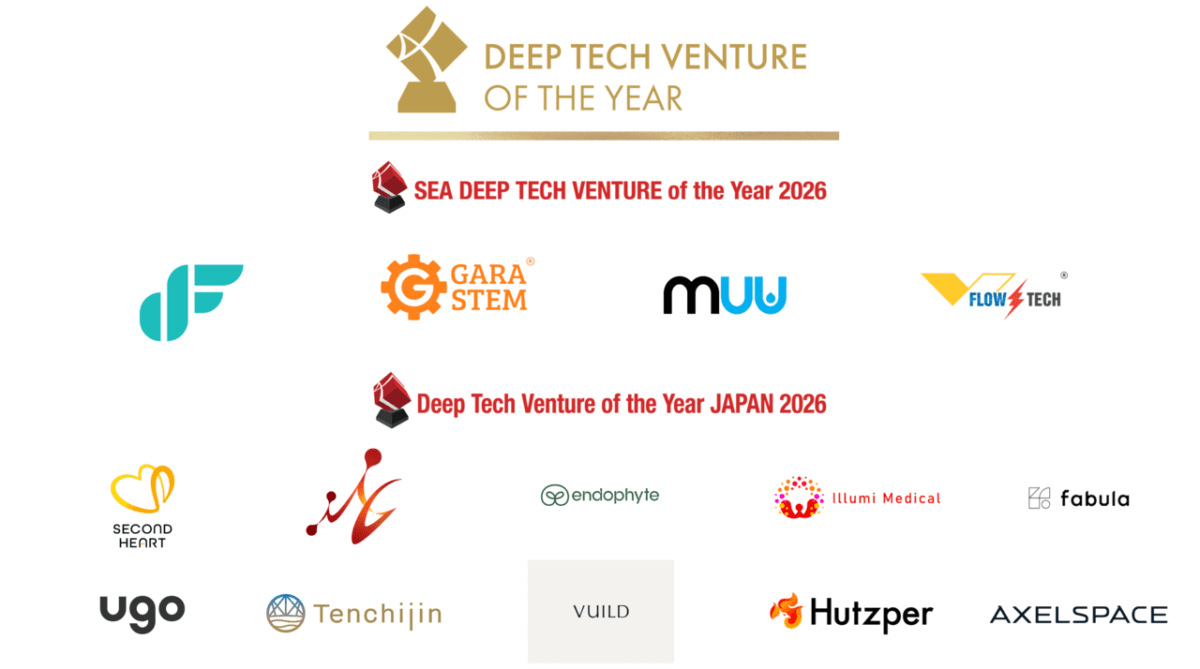 「Deep Tech Venture of the Year 2026」東南アジア4社と日本10社のディープテックベンチャーを表彰